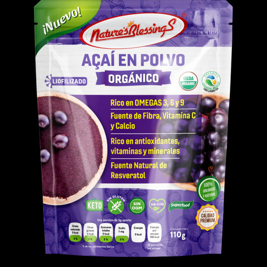 Acai Organico en polvo Liofilizado 110g