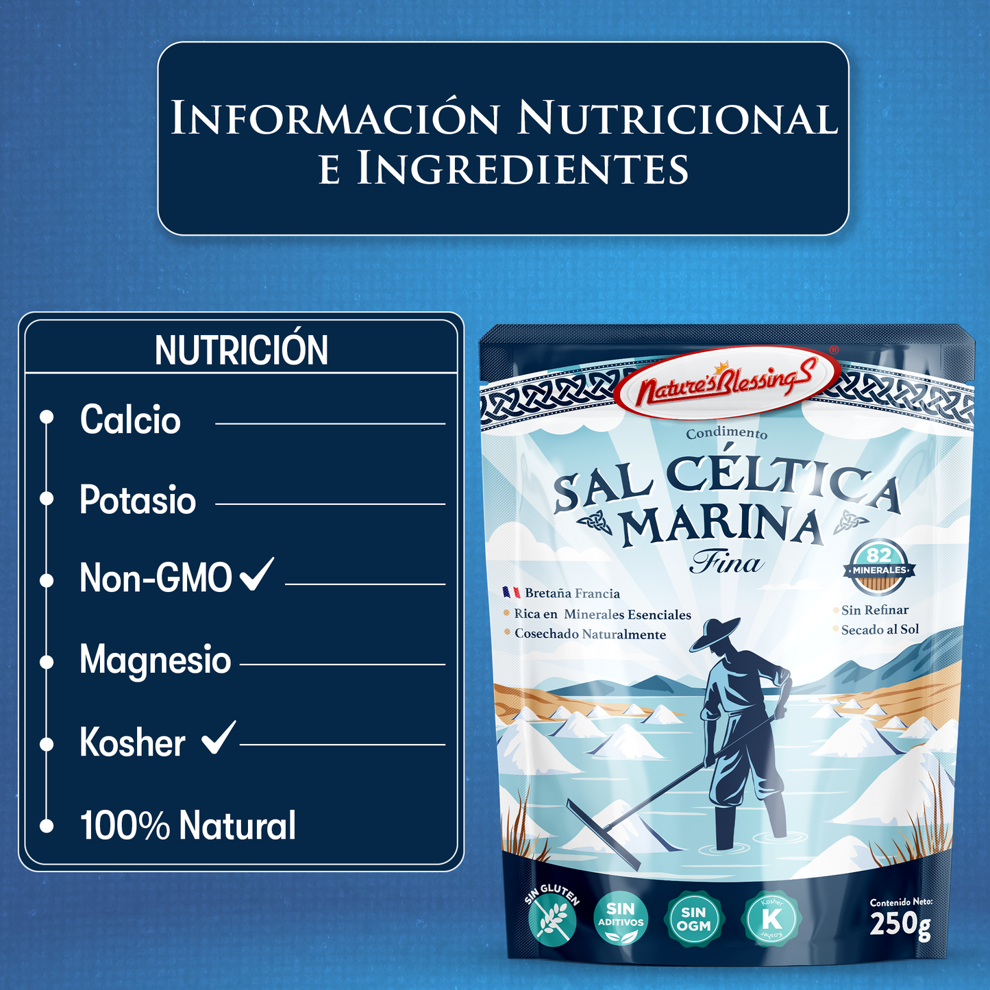 Sal Céltica Marina Fina de Bretaña 250g