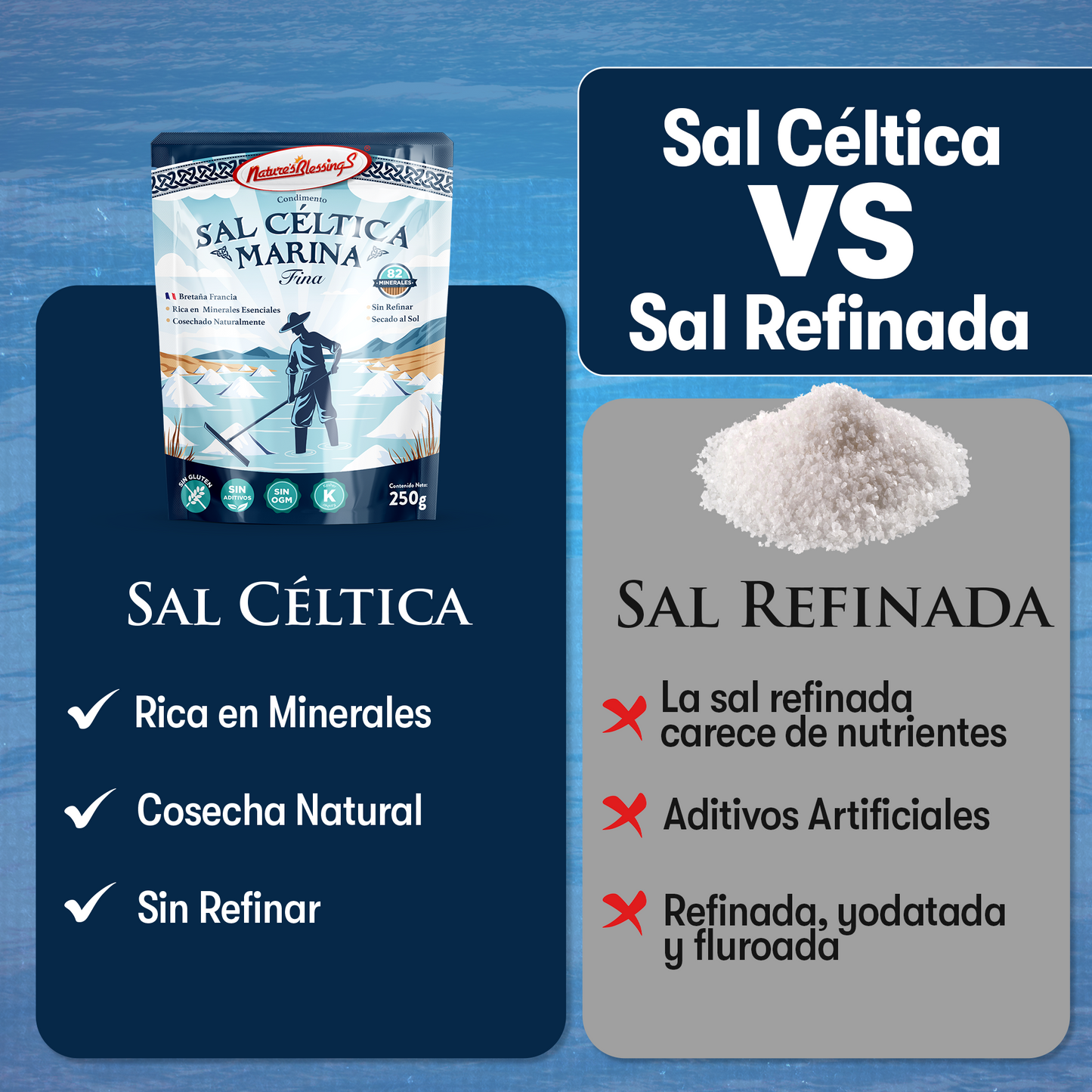 Sal Céltica Marina Fina de Bretaña 250g
