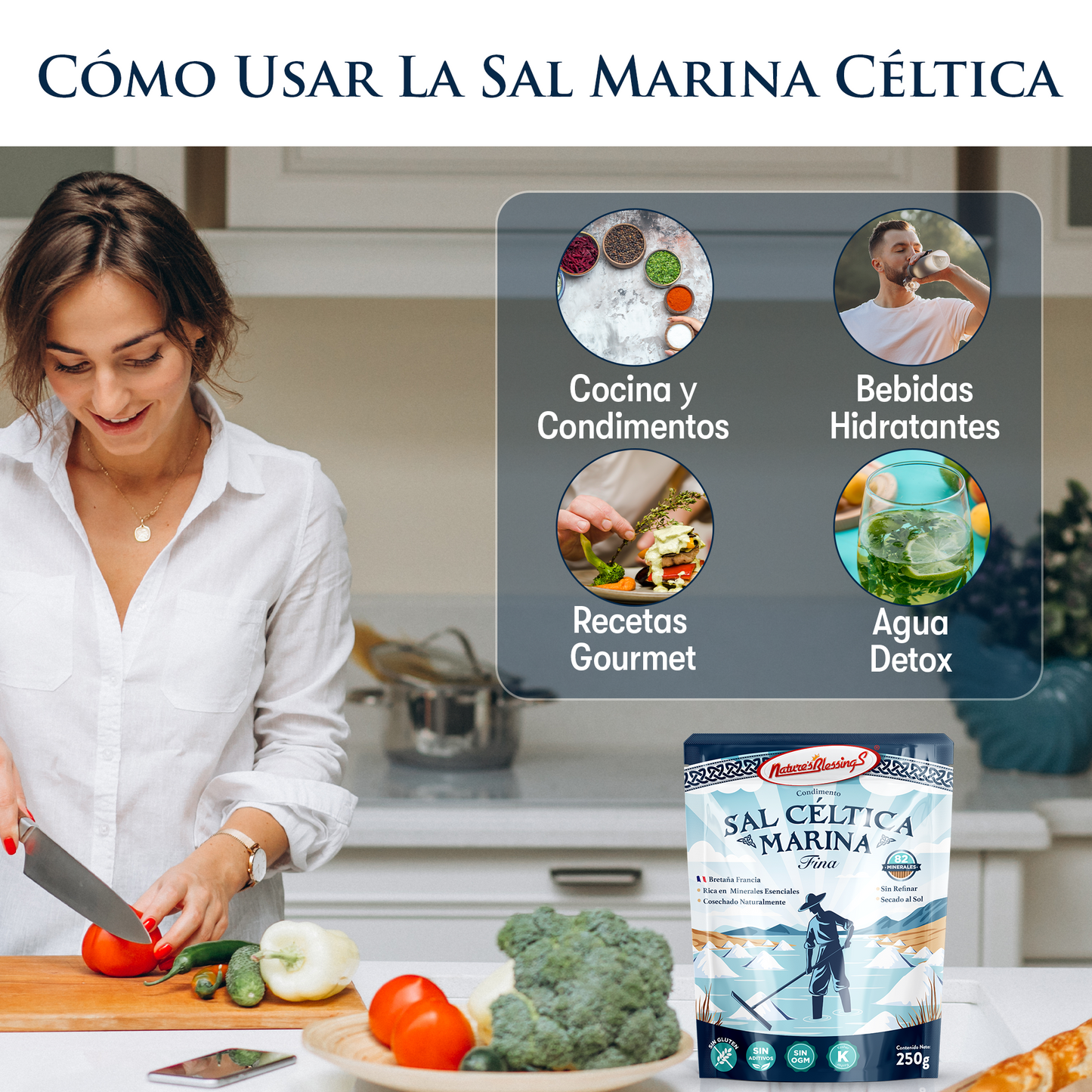 Sal Céltica Marina Fina de Bretaña 250g