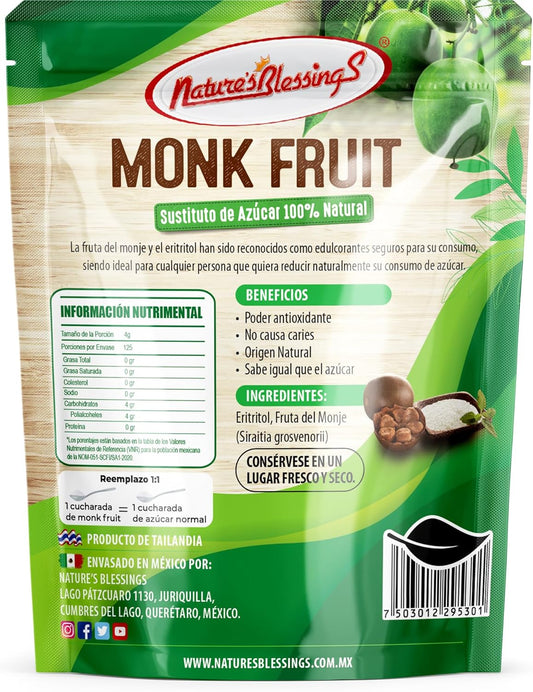 Azúcar de Fruta de Monje Monk Sugar 500g Blanca