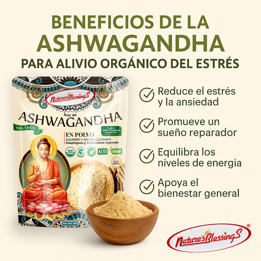 Raíz de Ashwagandha en Polvo Orgánica 200g