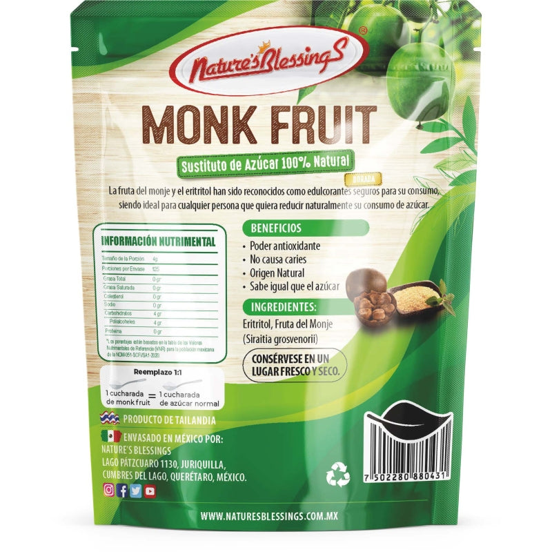 Azúcar de Fruta de Monje ( Monk Sugar) 500g Dorada