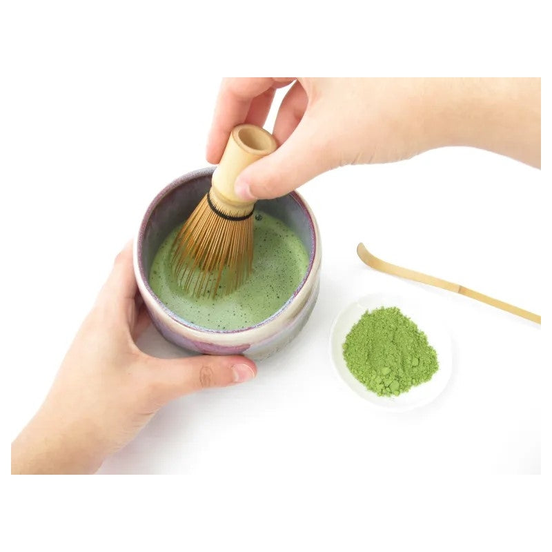 Batidor de Bamboo para Té Matcha Whisk Teaware y Cuchara (2 pzas)