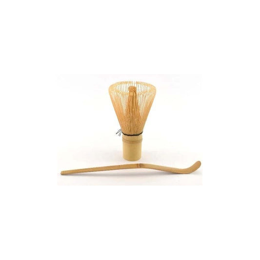 Batidor de Bamboo para Té Matcha Whisk Teaware y Cuchara (2 pzas)