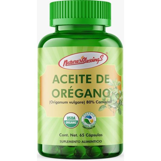 Capsulas de Aceite de Orégano Orgánico Silvestre