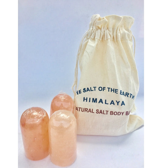 Desodorante Sal Rosa Cristalina del Himalaya bolsa con 3 piezas