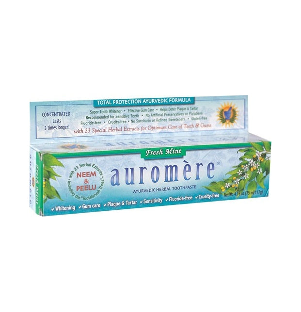 Pasta de Dientes Ayurveda con 24 hierbas y Neem 117g Menta Fresca