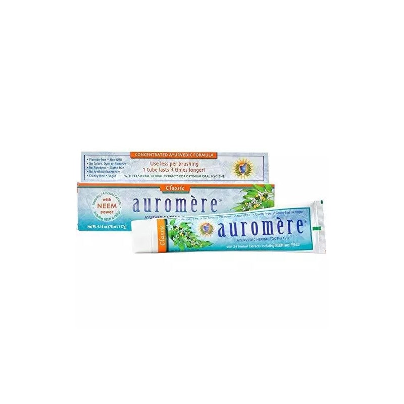 Pasta de Dientes Ayurveda con 24 hierbas y Neem 117g Clasica de Regalíz