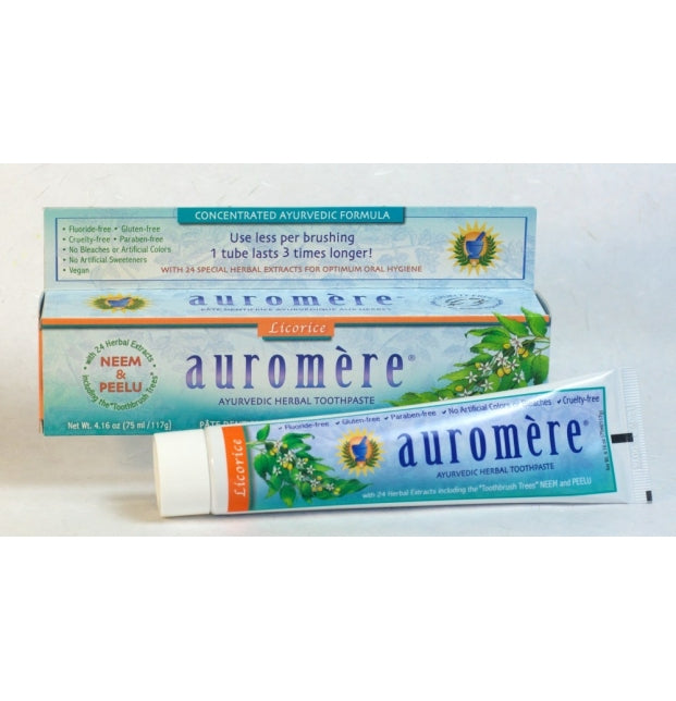Pasta de Dientes Ayurveda con 24 hierbas y Neem 117g Clasica de Regalíz