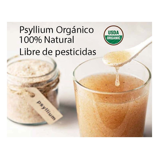 Psyllium Husk entero puro Organico Pantago 200g