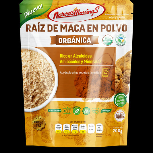 Raíz de Maca Organico Gold en polvo 200g