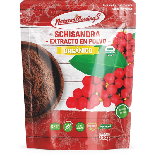 Schisandra Orgánica Extracto en Polvo 100g
