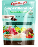 Mezcla de 30 Superfoods, Adaptógenos y Probióticos,proteína, Orgánica , Sabor Chocolate Cremoso,350g