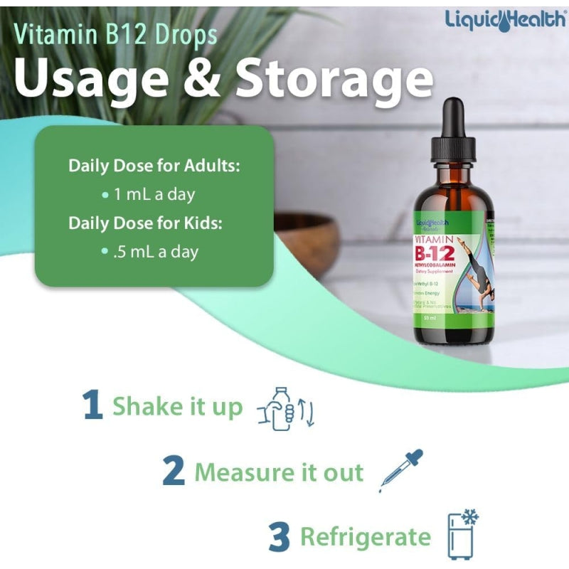 Vitamina B12 Sublingual Methylcobalamin 2500 mcg 59ml