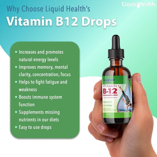 Vitamina B12 Sublingual Methylcobalamin 2500 mcg 59ml