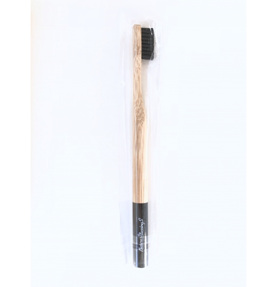 Cepillo de dientes de bambu con carbon activado