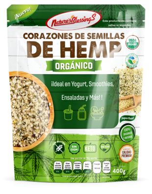 Corazones de Semillas de Hemp Orgánico 400g