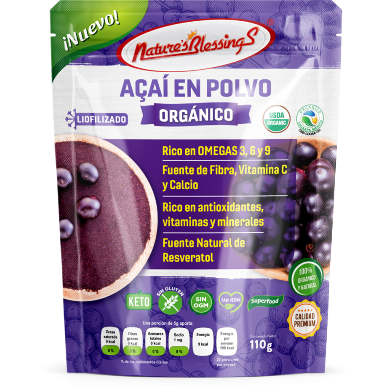 Acai en polvo  Orgánico 110g