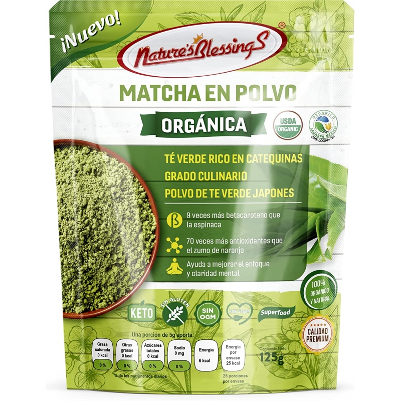 Té Verde Matcha Vainilla Bourbon x 50 gs Organikal