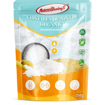 Azufre Organico puro cristales  MSM 200g