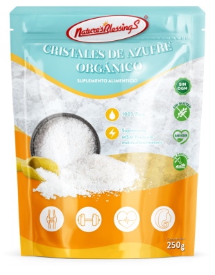 Azufre Orgánico Puro Premium Cristales MSM 250 g