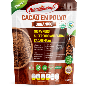 Cacao en polvo  Organico 400g