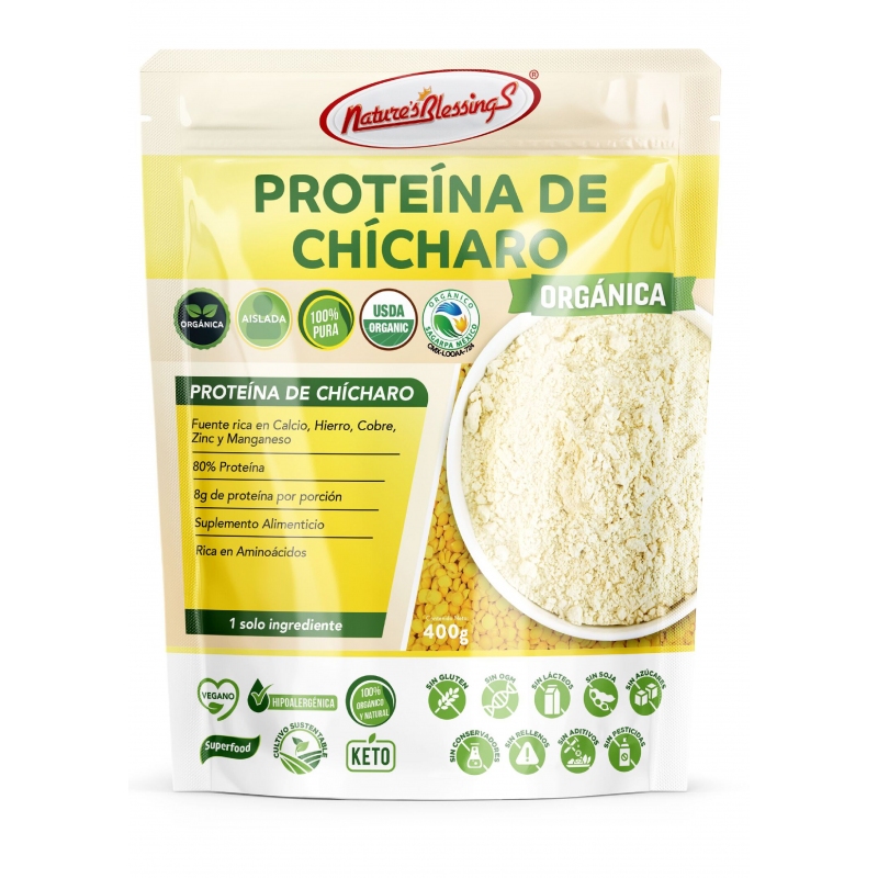 Proteina de Chicharo Orgánico 80%