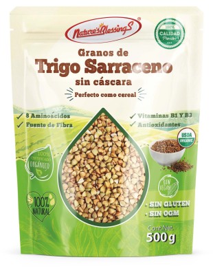 Granos de Trigo Sarraceno/Alforfón Orgánico 500g