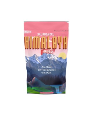 Sal  Rosa del  Himalaya Gruesa 600g Sin flúor sin Yodo