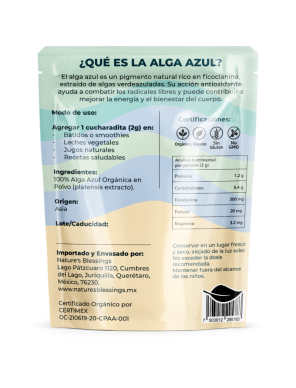 ALga espirulina  Azul organica